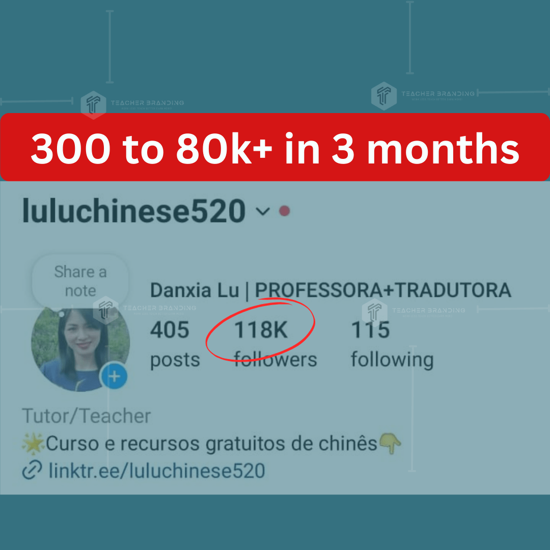 Teacher Branding Academy Case Study IG 300to80k